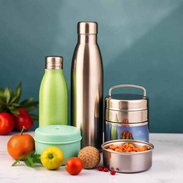 Steel bottles, flasks & lunch boxes