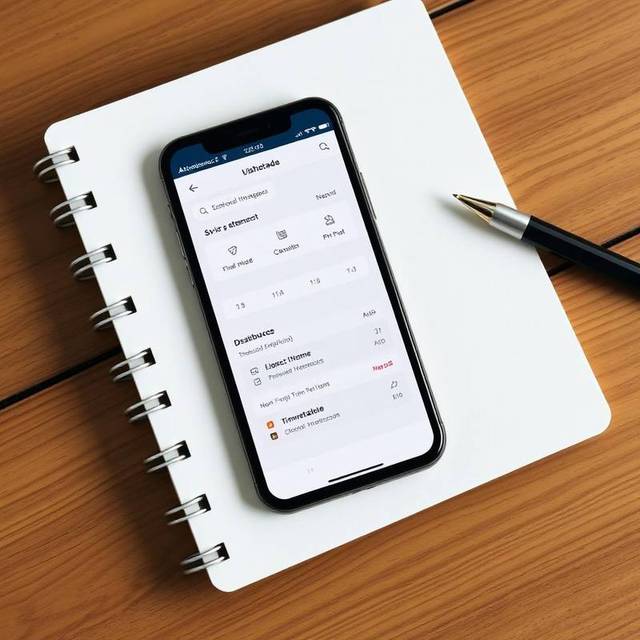 App dashboard on mobile