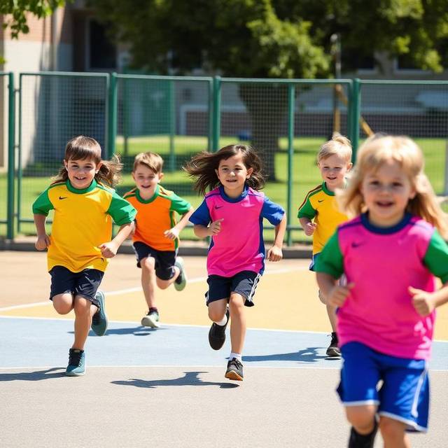 House teams on the playground