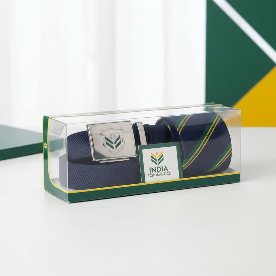 Belt & Tie — Belts & Ties — School crest embroidery