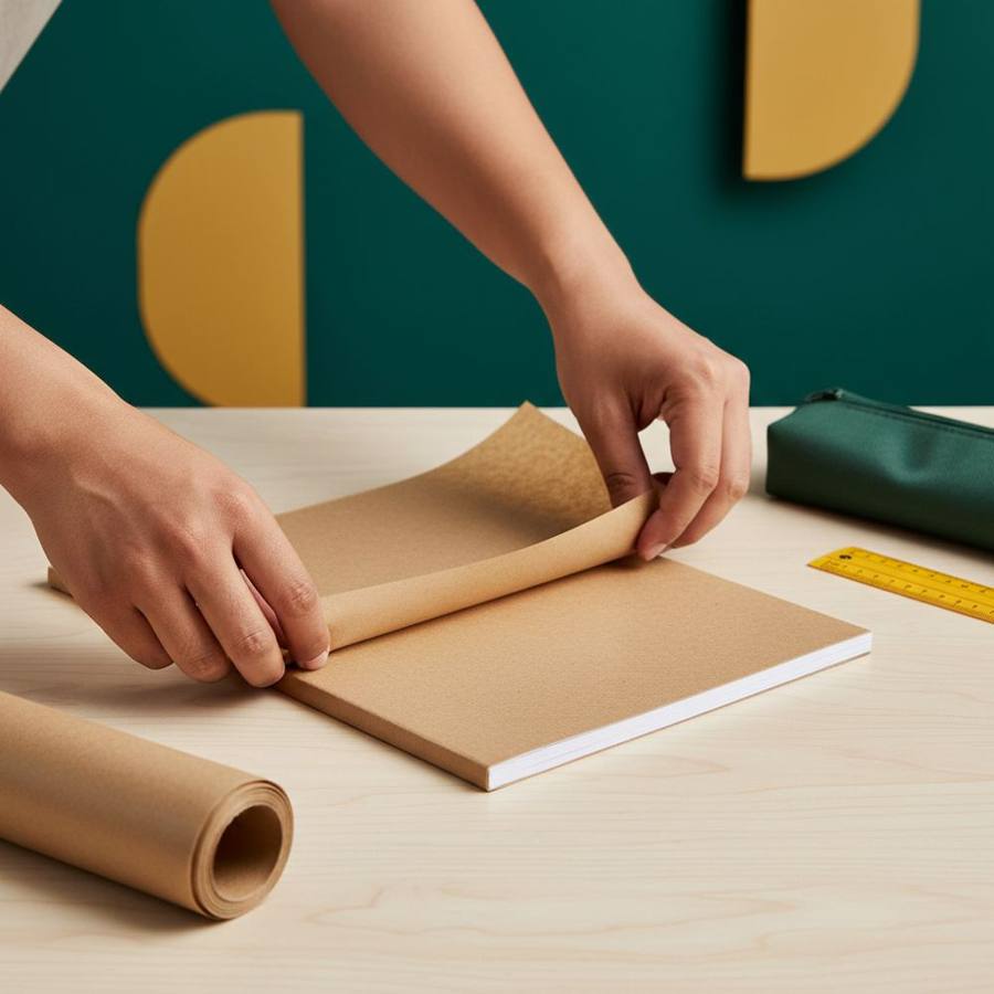Notebooks & Stationery — Laminated Brown Sheets 4