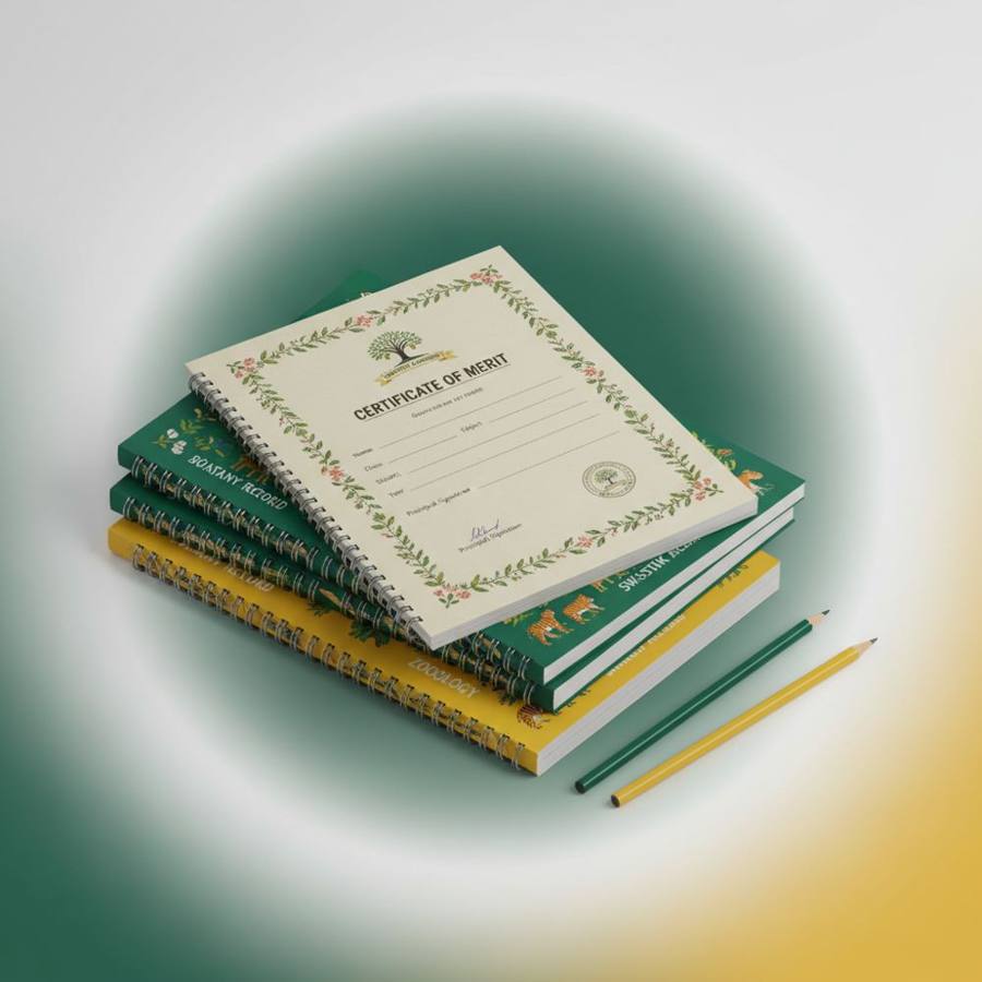 Notebooks & Stationery — Record / Practical Notebooks — Ruled / Un-Ruled / Salt Analysis formats